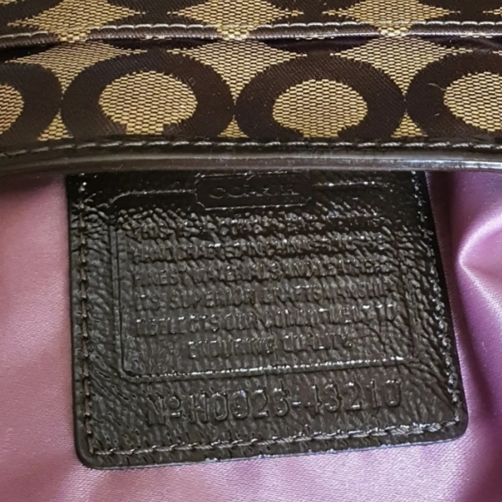 Coach Brown and Tan Crossbody Bag